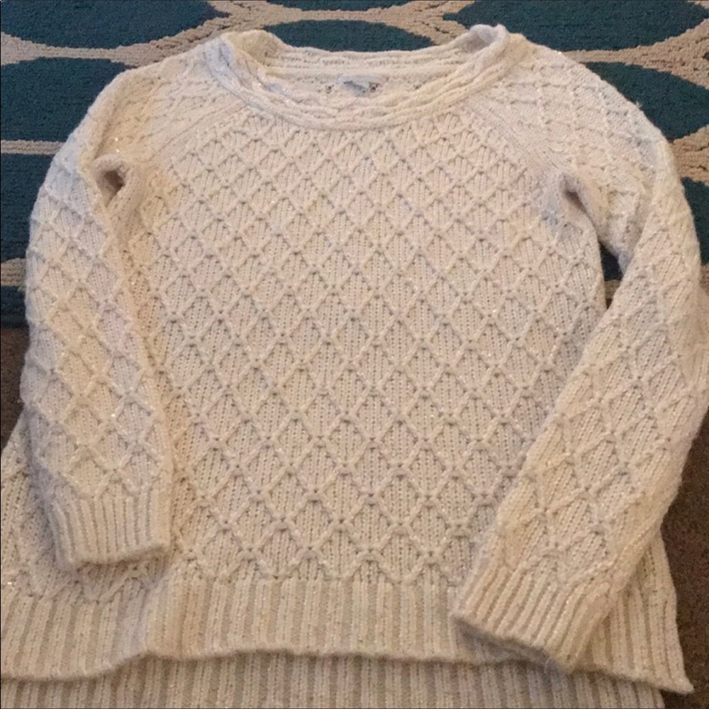 New York & Co. white knit sweater